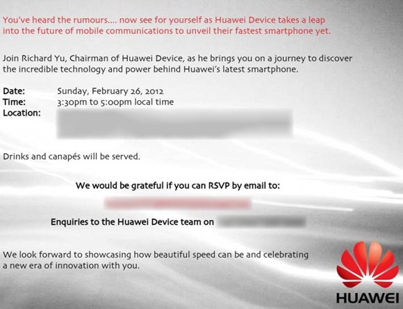Huawei MWC 2012 MWC 2012   Huawei dévoilera la MediaPad 10 et un smartphone quad core