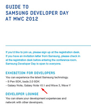 Samsung Galaxy Note 10.1 Samsung Galaxy Note 10.1 MWC 2012, le Samsung Galaxy Note 10.1 attendu sur le salon ?