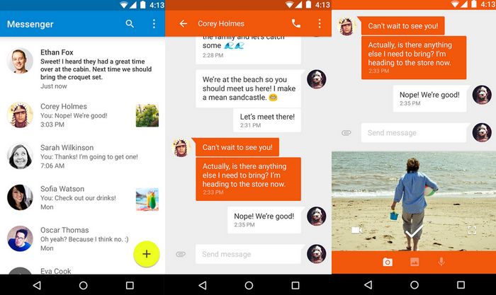 Messenger : l'application d'Android Lollipop disponible dans le Play ...