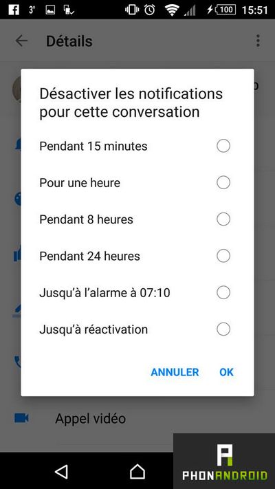 Facebook messenger notifications