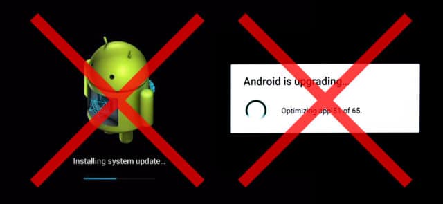 android n mises a jour transparentes