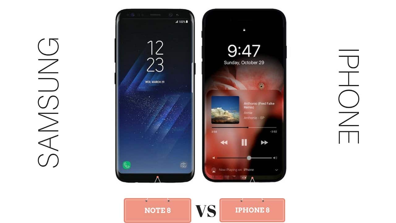 iPhone X vs Samsung Galaxy Note 8