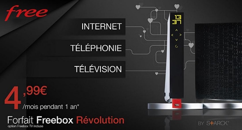 Vente privée abonnement internet Freebox Revolution