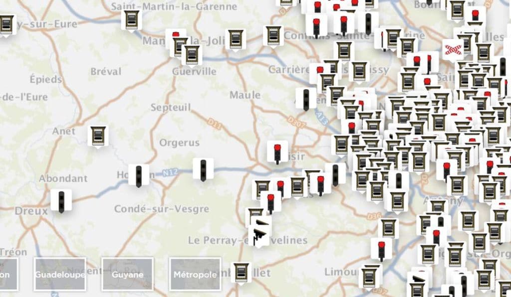 Radars une carte des emplacements mise en ligne par le gouvernement