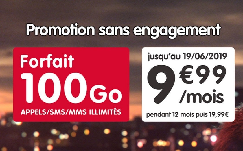 Bon plan Forfait NRJ Mobile 100Go sans engagement à 9 99 par mois