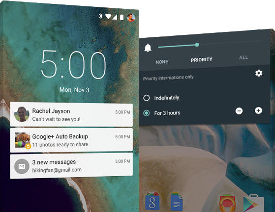 Android 5, les notifications en détail