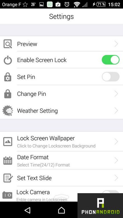 lockscreen iPhone Android
