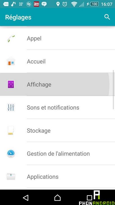 gerer stockage Android