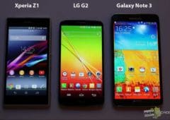 Xperia Z1 vs LG G2 vs Galaxy Note 3
