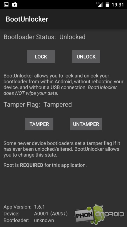 BootUnlocker, déverrouiller sans wipe
