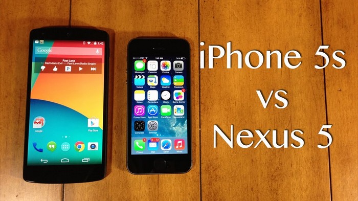 iphone 5s vs nexus 5