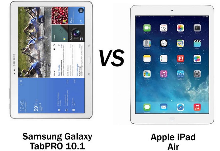 Galaxy Tab Pro 10 1 vs Apple iPad Air