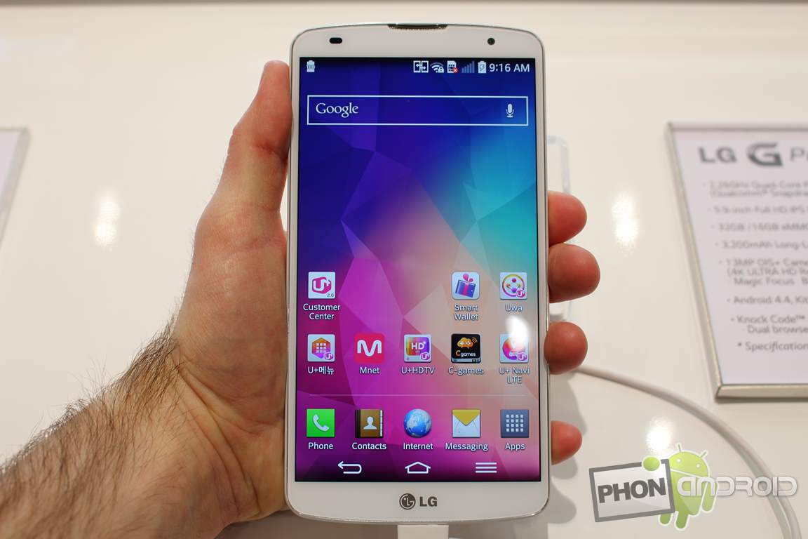 Lg g pro 2 face