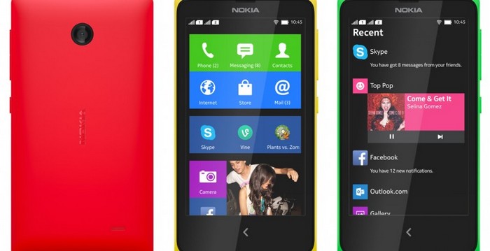 Nokia x windos android
