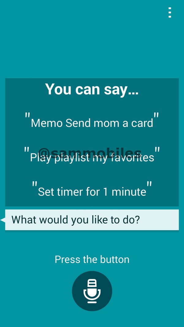 s voice samsung screen