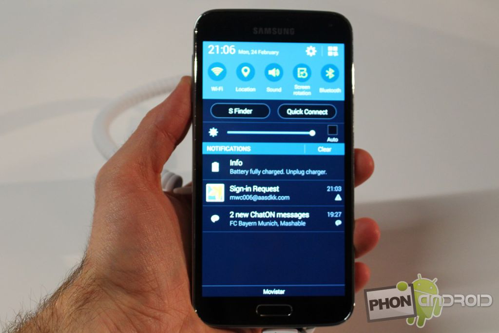 Galaxy S5 : prise en main en photos et en vidéo