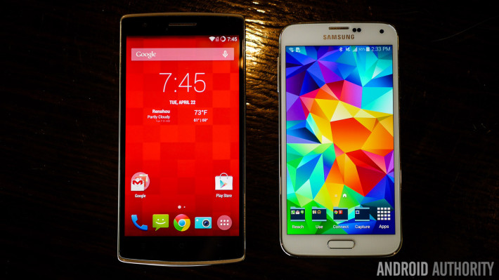 One Plus One vs Galaxy S5