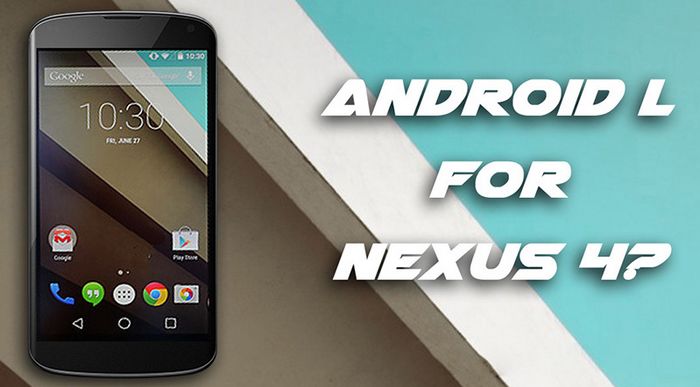 nexus 4 android l mise a jour