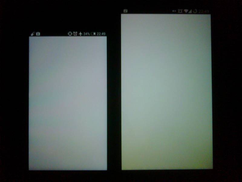 OnePlus One écran jaune