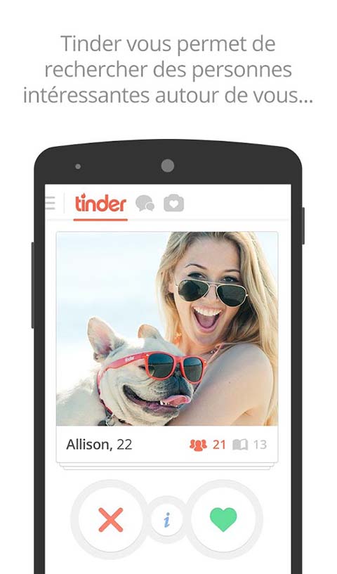 application rencontre android tinder