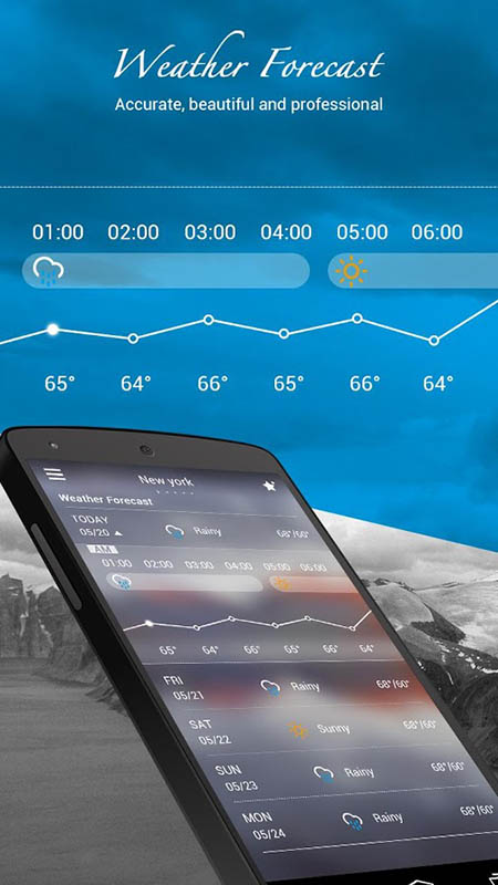 meilleures applications meteo go weather forecast