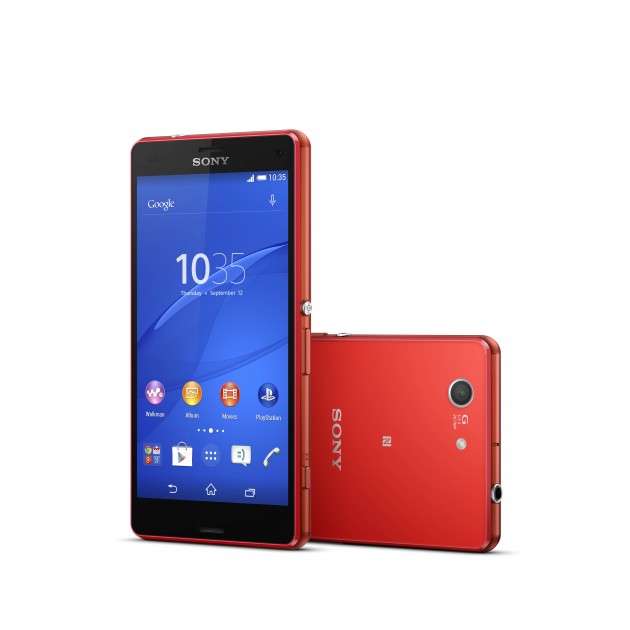 sony xperia compact rouge comparatif
