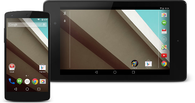 Android 5.0 Lollipop couple smartphone et tablette