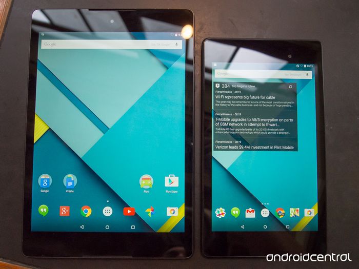 Nexus 9 vs Nexus 7