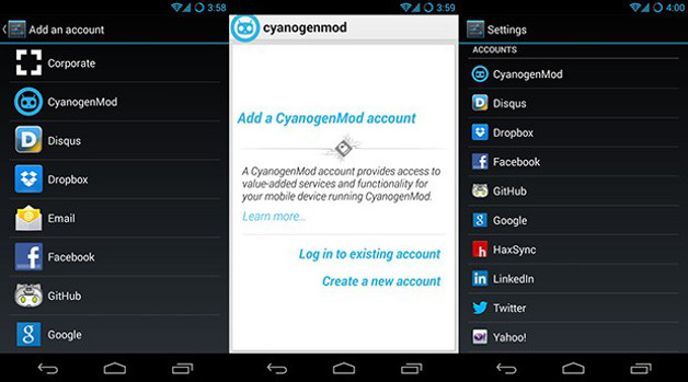 CyanogenMod compte
