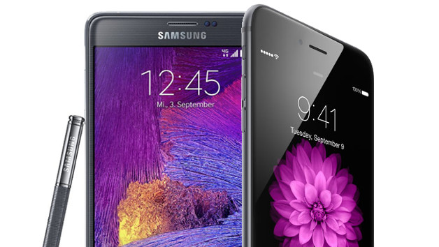 iphone 6 Plus galaxy note 4 résultats corée