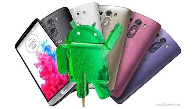 LG G3 mise à jour Android 5.0 Lollipop