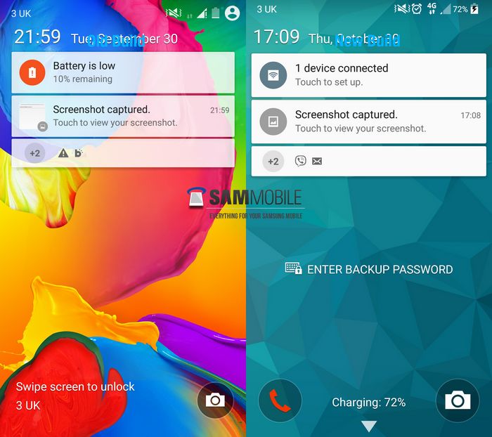 mise à jour Android 5.0 Galaxy S5