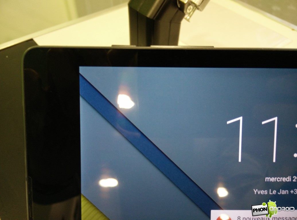 Nexus 9 détail écran