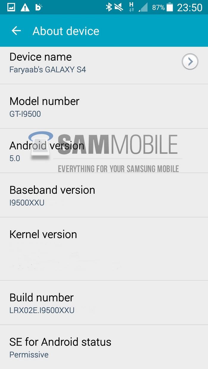 Mise à jour Galaxy S4 Android 5.0 Lollipop