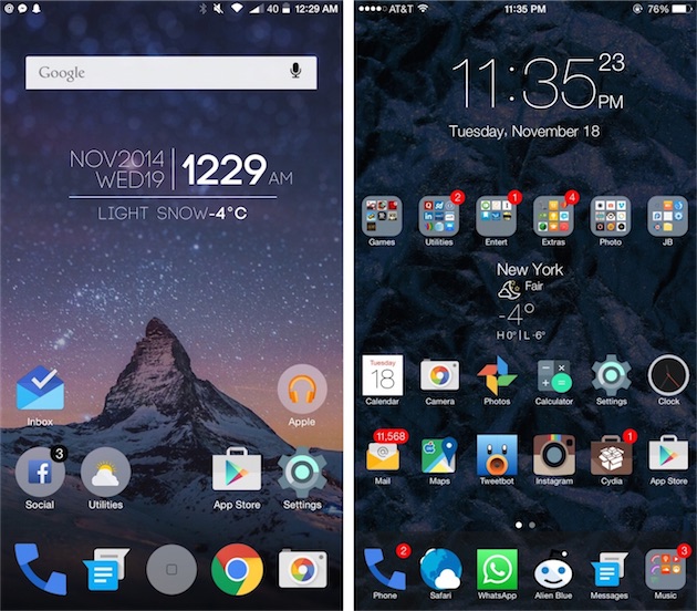 android lollipop iphone