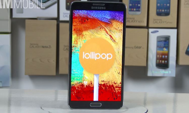 Galaxy Note 3 mise à jour Android Lollipop