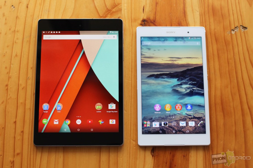 sony xperia z3 tablet compact vs htc nexus 9