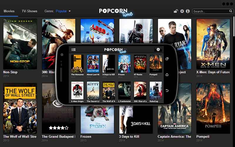 popcorn time streaming anonyme p2p
