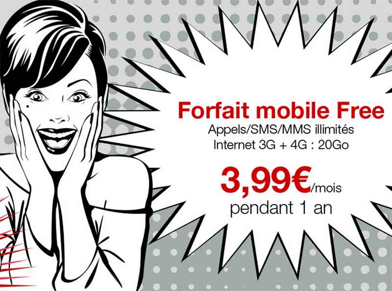 forfait free mobile vente privee