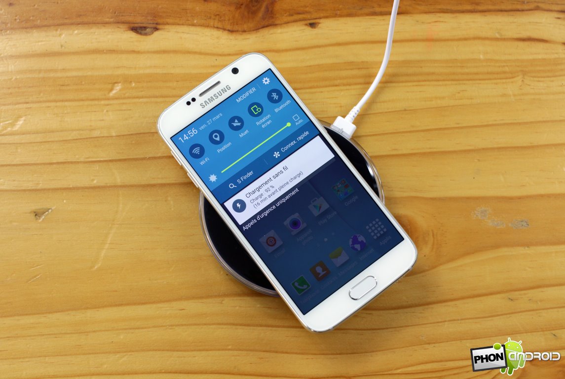 Galaxy S6 recharge sans fil