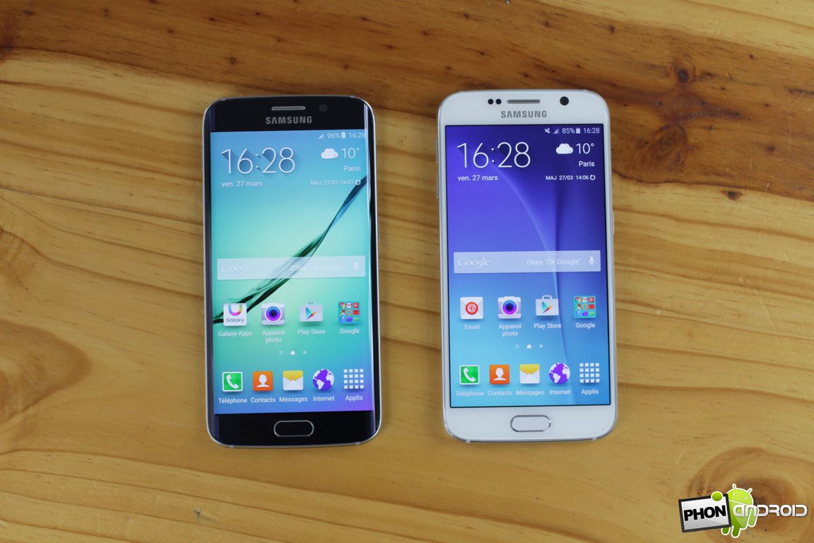 Galaxy S6 vs Galaxy S6 Edge : lequel des deux fautil acheter ?  PhonAndroid.com