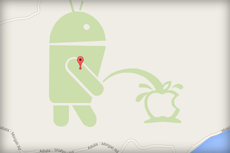 google maps fermeture editeur android urine apple