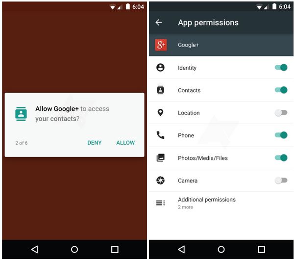 permission applications Android