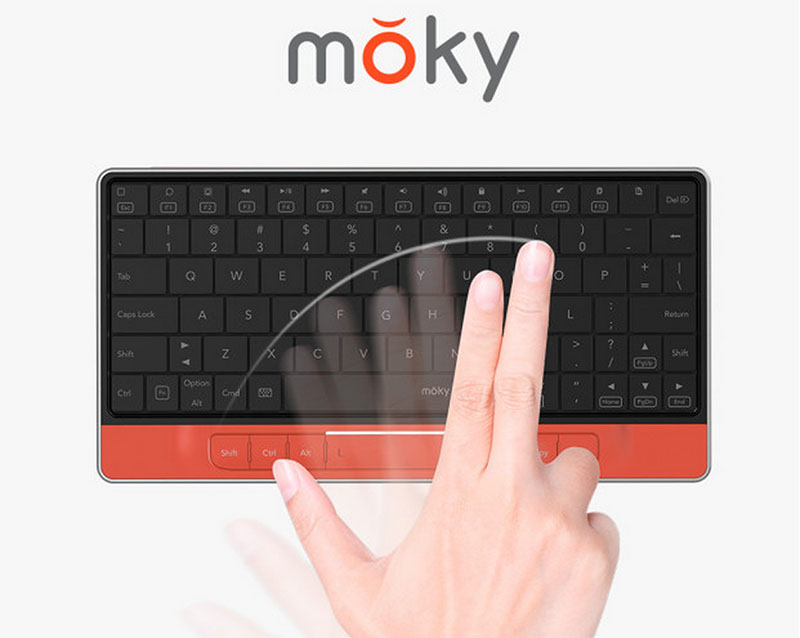 moky clavier touchpad invisible