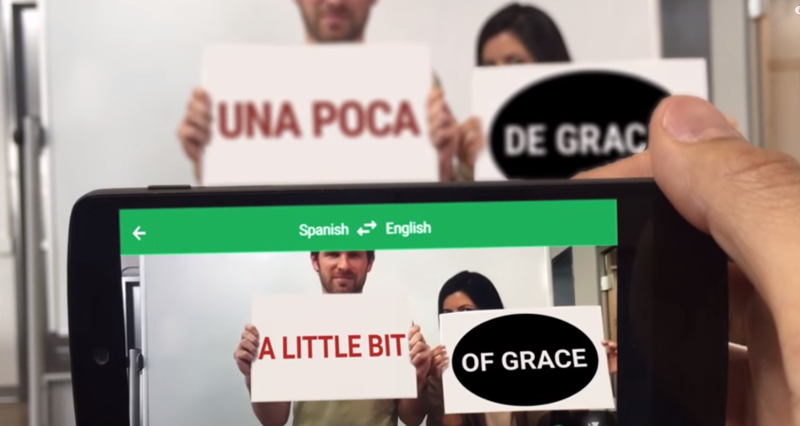 Google traduction visuelle 27 langues