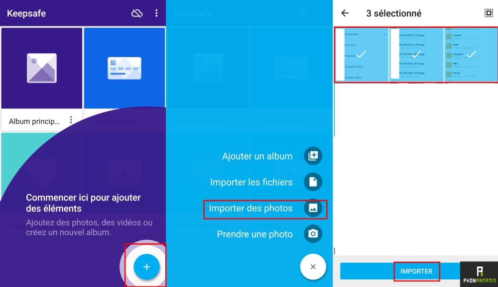 masquer fichier dossier android