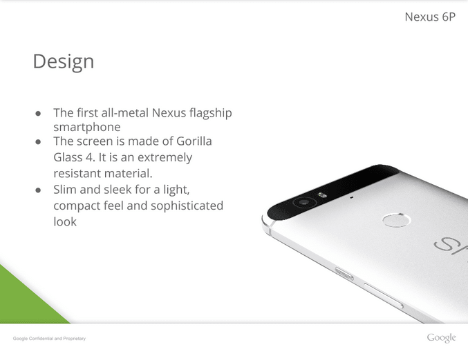 Nexus 6P design
