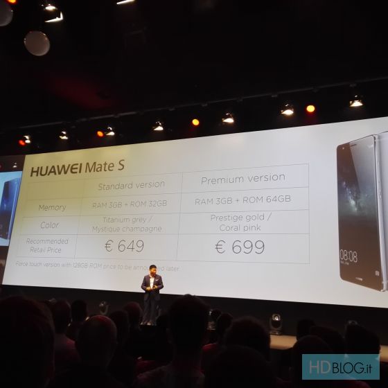 prix Huawei Mate S