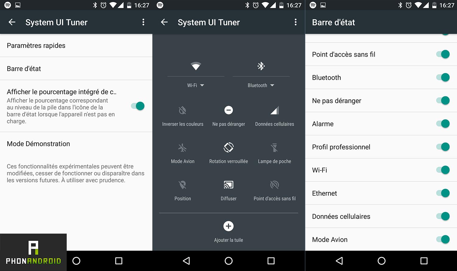android marshmallow system ui tuner