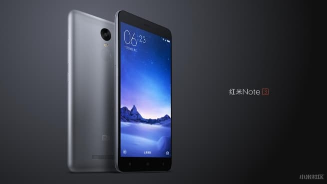 Xiaomi Redmi Note 3 gris